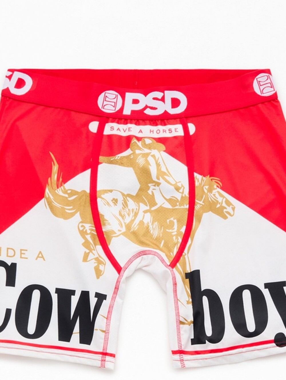PSD Save A Horse Ride A Cowboy Boxer Briefs